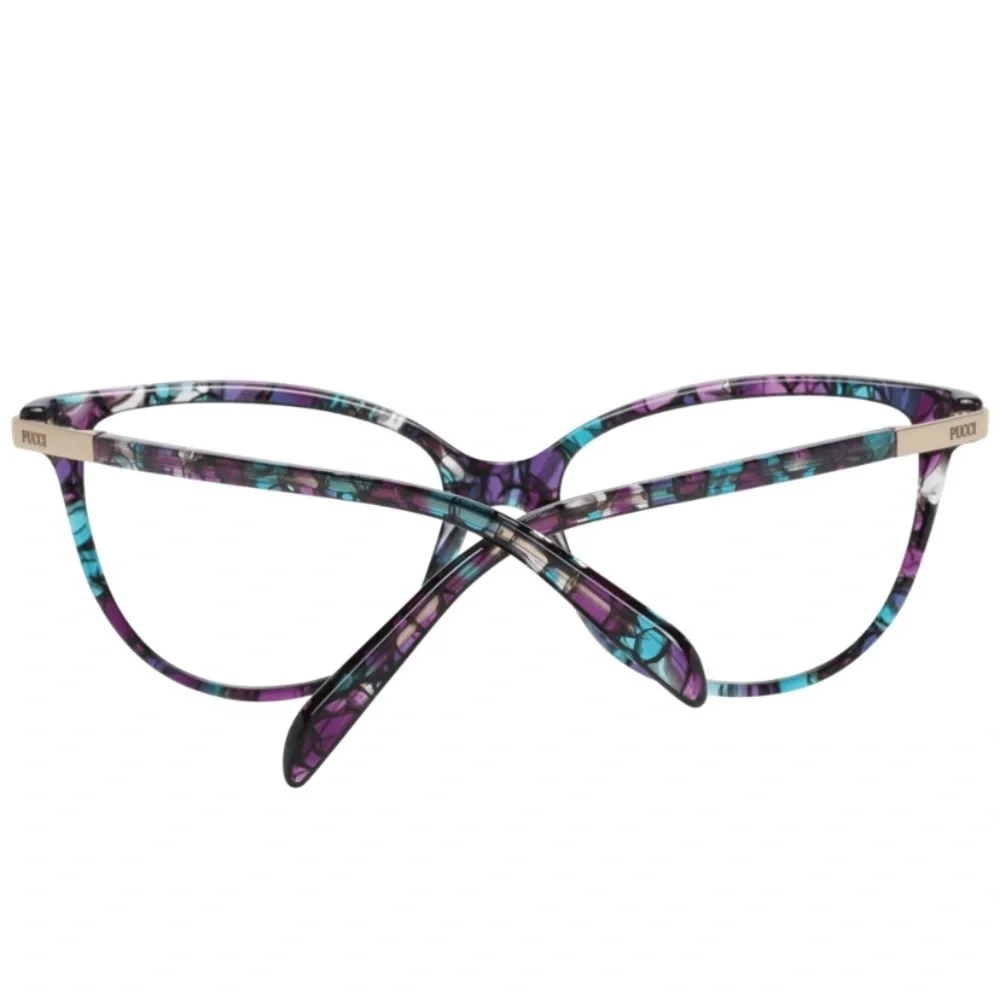 EMILIO PUCCI OPTICAL FRAMES GORGEOUS MULTI COLOR PRINT BLACK BLUE PURPLE 54MM
